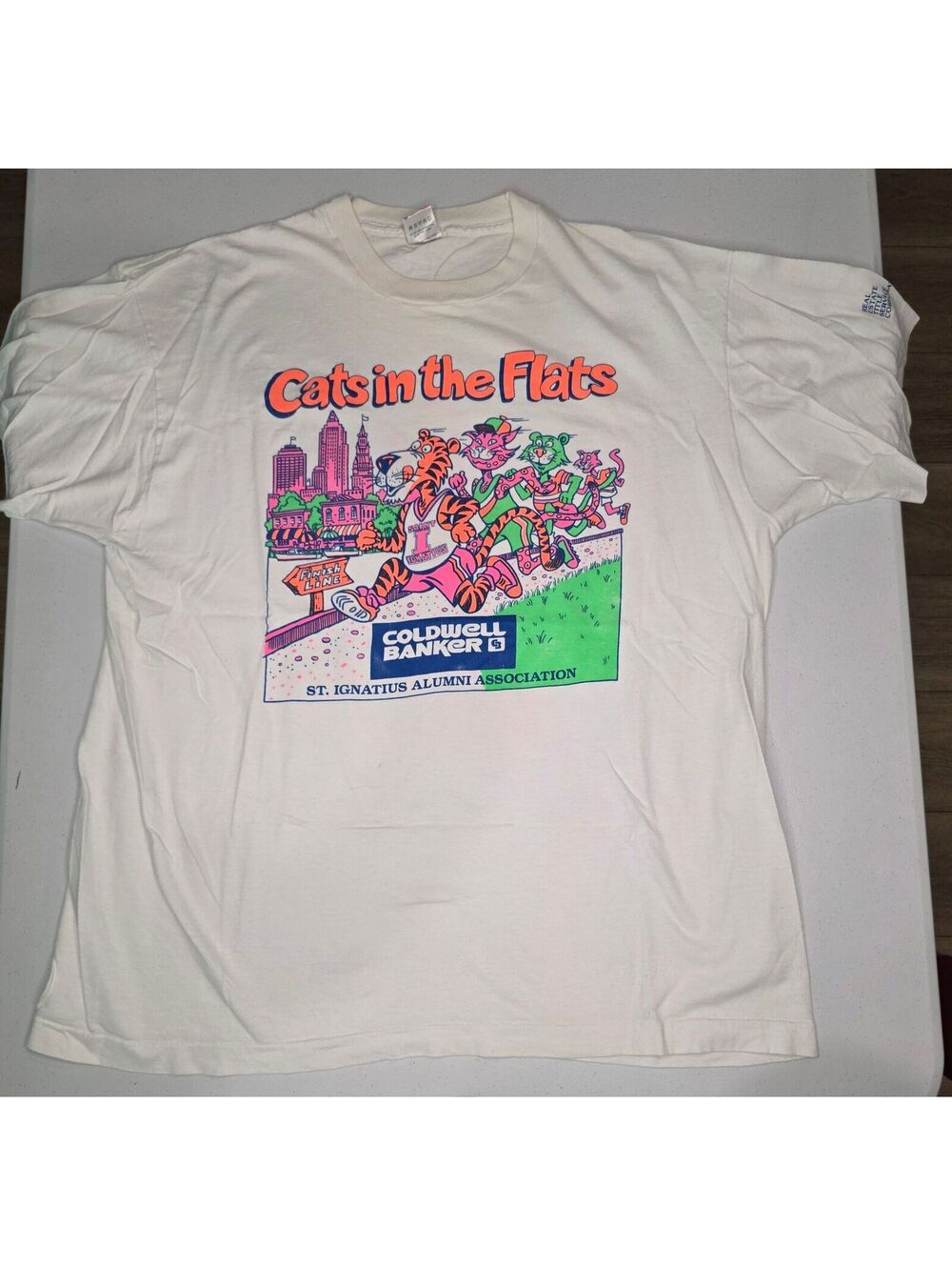 90s St.Ignatius Wildcats Track & Field Single Stitch Tee